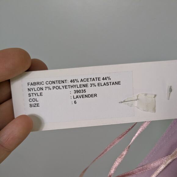 Teri Jon Prom Dress Maxi Gown 6 Purple Rickie Freeman Metallic Shoulder Formal - Picture 9 of 11